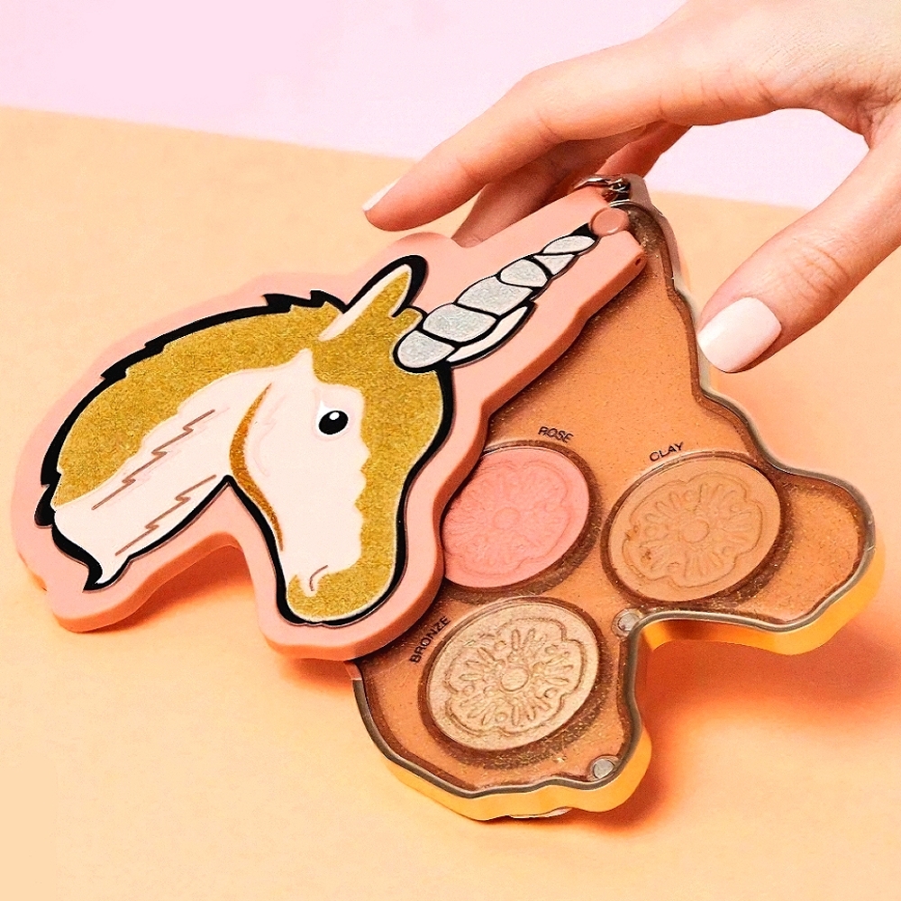 Coach X Sephora Unicorn Blush, Bronzer, & Highlighter Keychain Cheek Palette